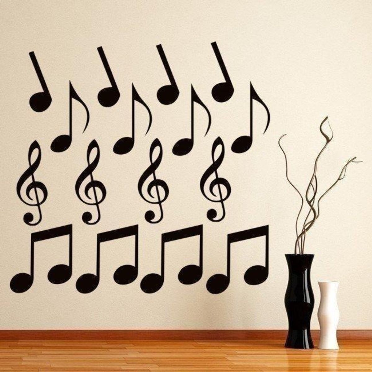 GENERICO - Decomural Music Notes Quaver Treble Clef Set WS-33316