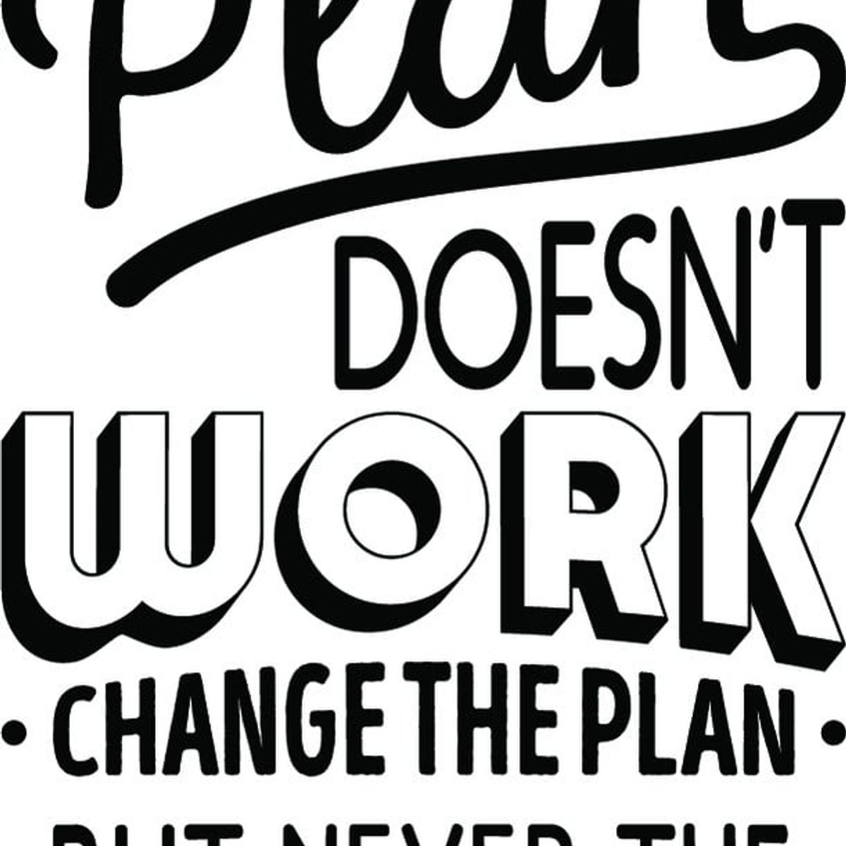 GENERICO - Decomural If The Plan Doesnt Work Inspirational WS-46127