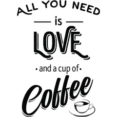 GENERICO - Decomural Love And Coffee Food Drink WS-46123