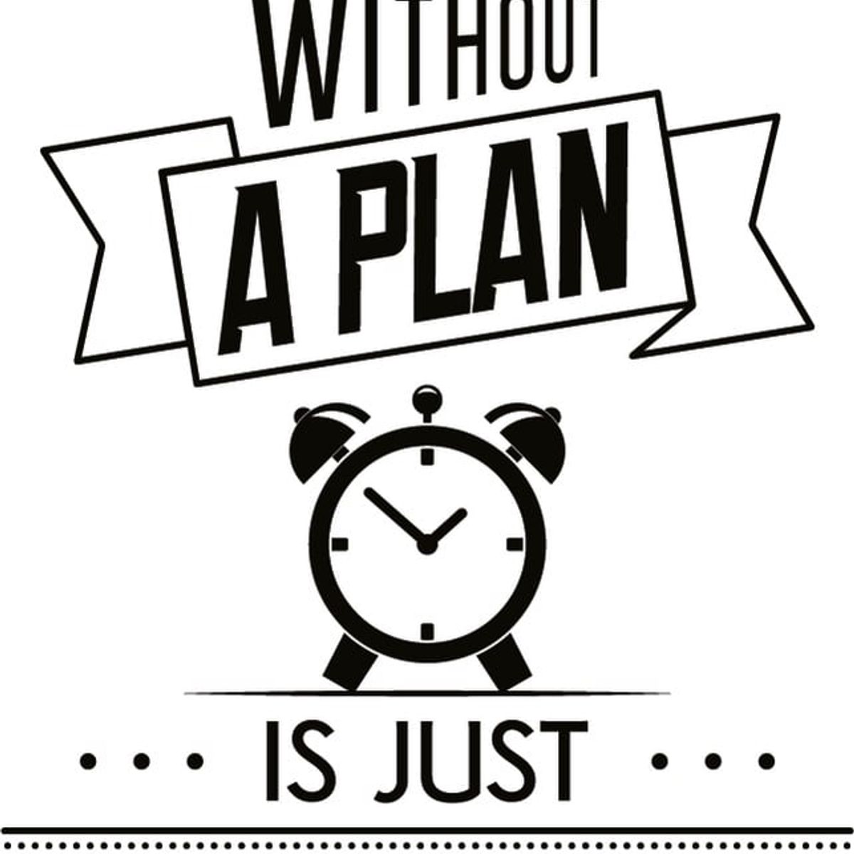 GENERICO - Decomural A Goal Without A Plan Office WS-46133