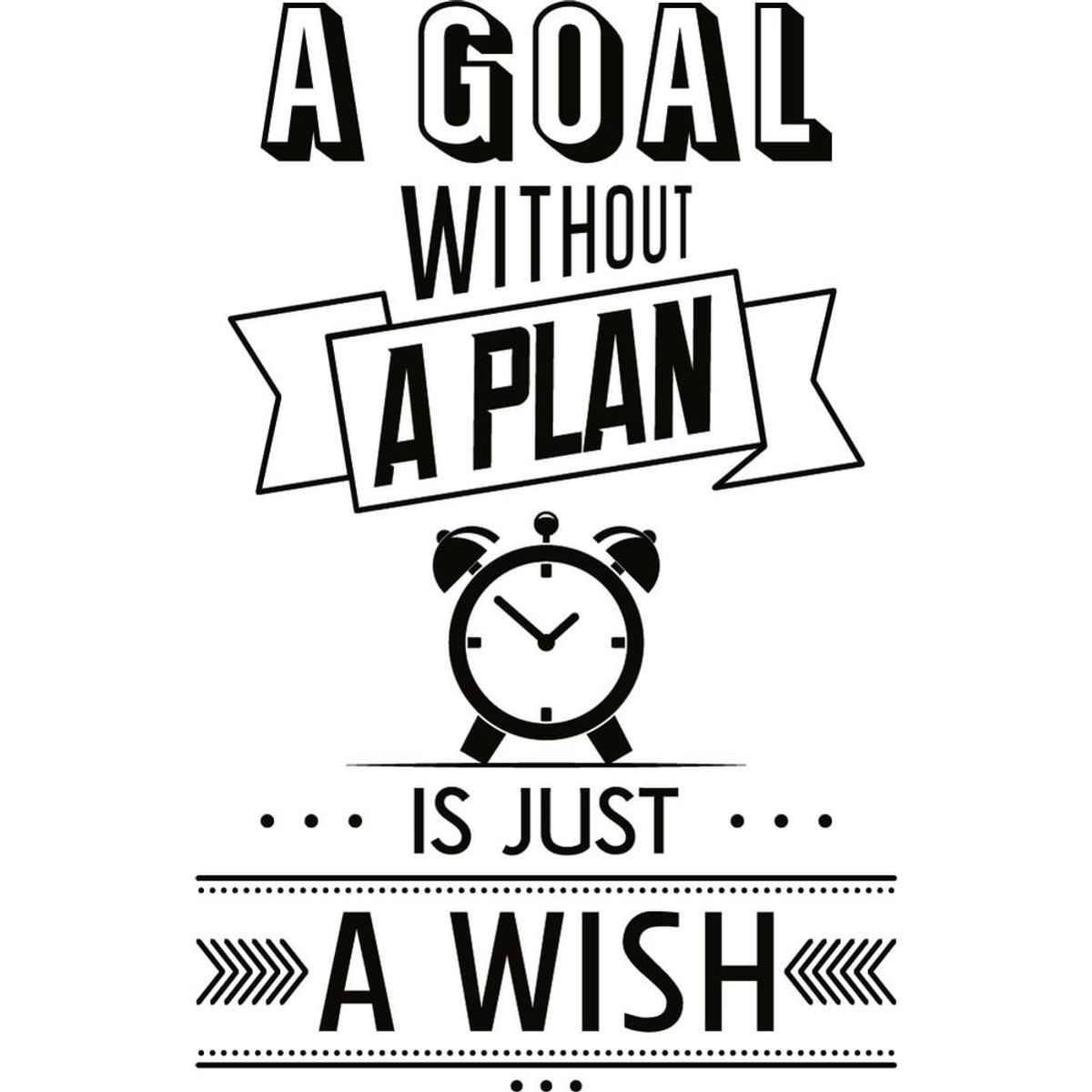 GENERICO - Decomural A Goal Without A Plan Office WS-46133