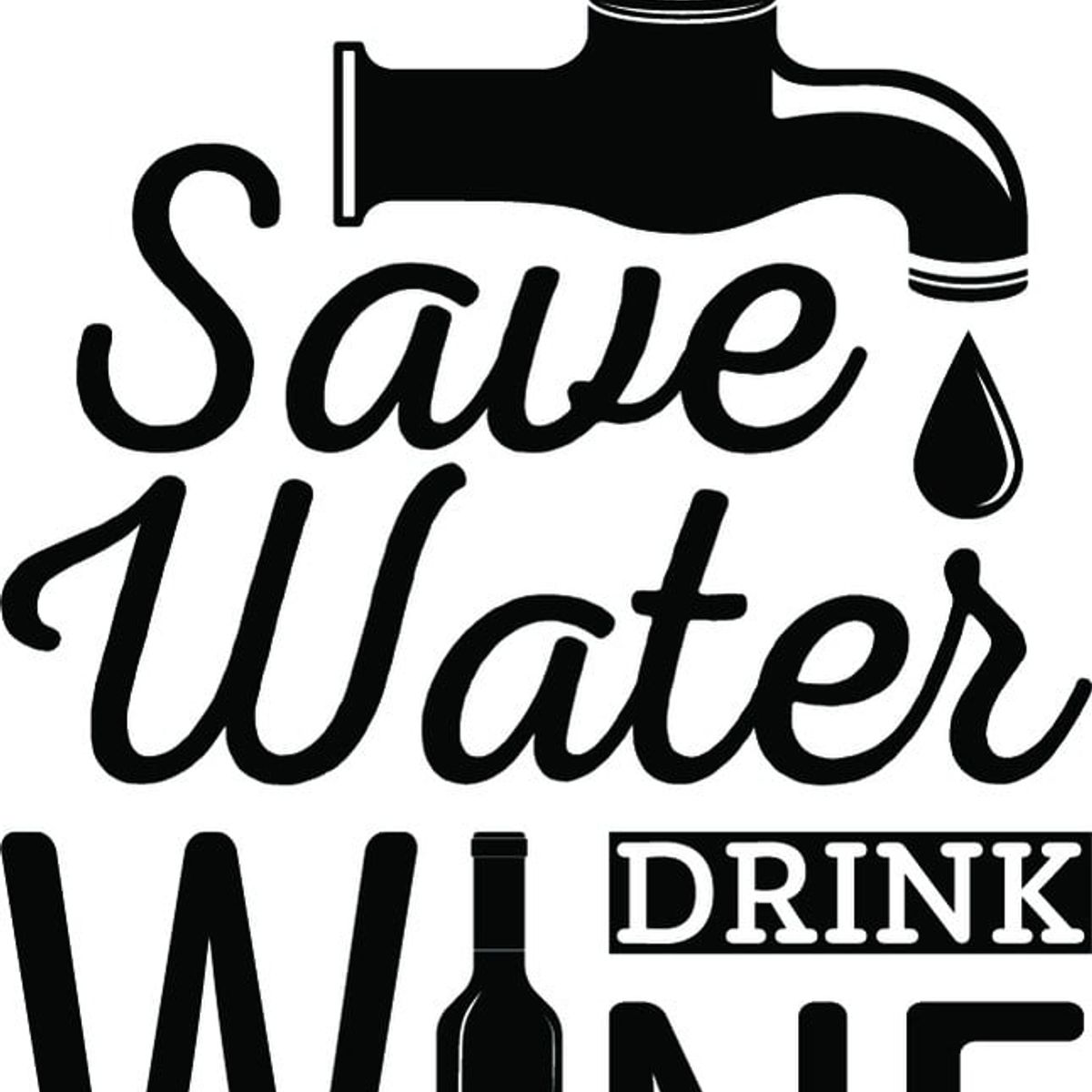 GENERICO - Decomural Save Water Wine WS-46134