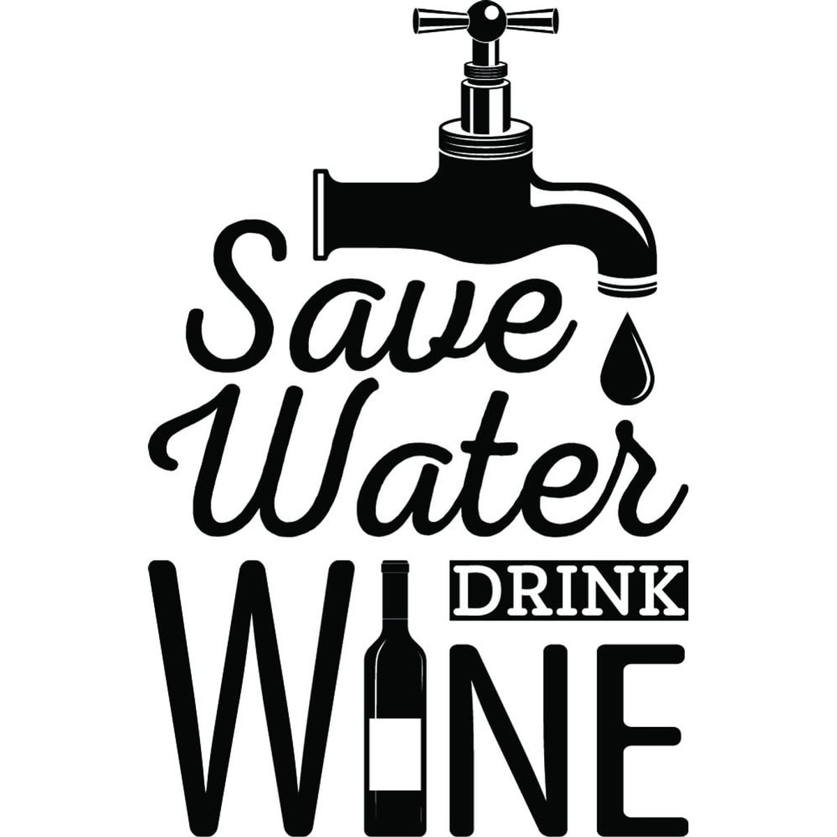 GENERICO - Decomural Save Water Wine WS-46134