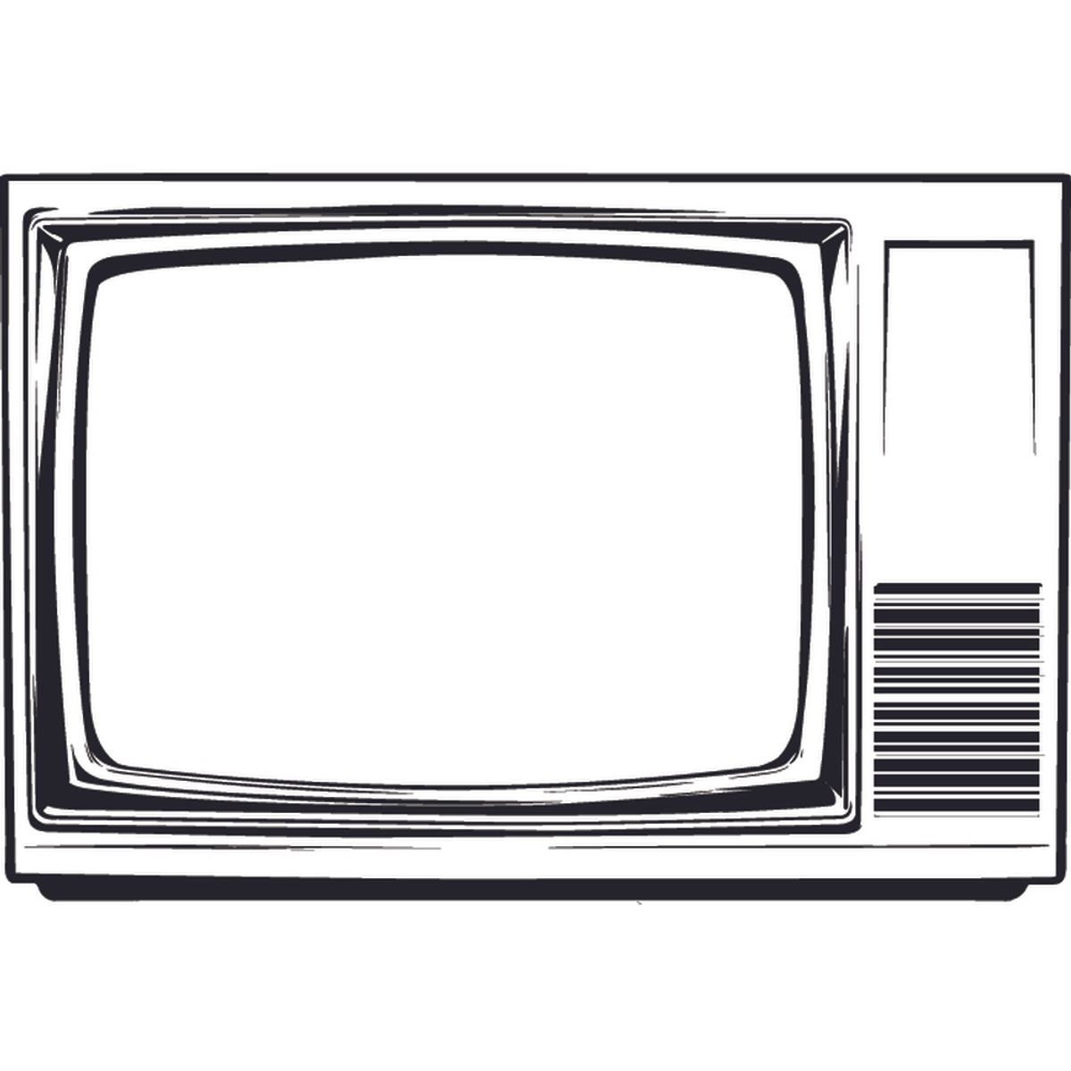 GENERICO - Decomural Vintage Tv Retro Television WS-35731