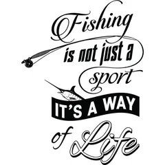 GENERICO - Decomural Fishing Is A Way Of Life Fisherman WS-46147