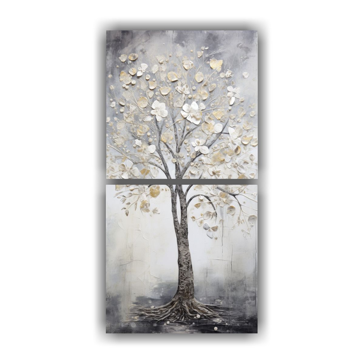 GENERICO - Cuadros Tela Sublimada Efecto Visual Del árbol 80x160 Cm