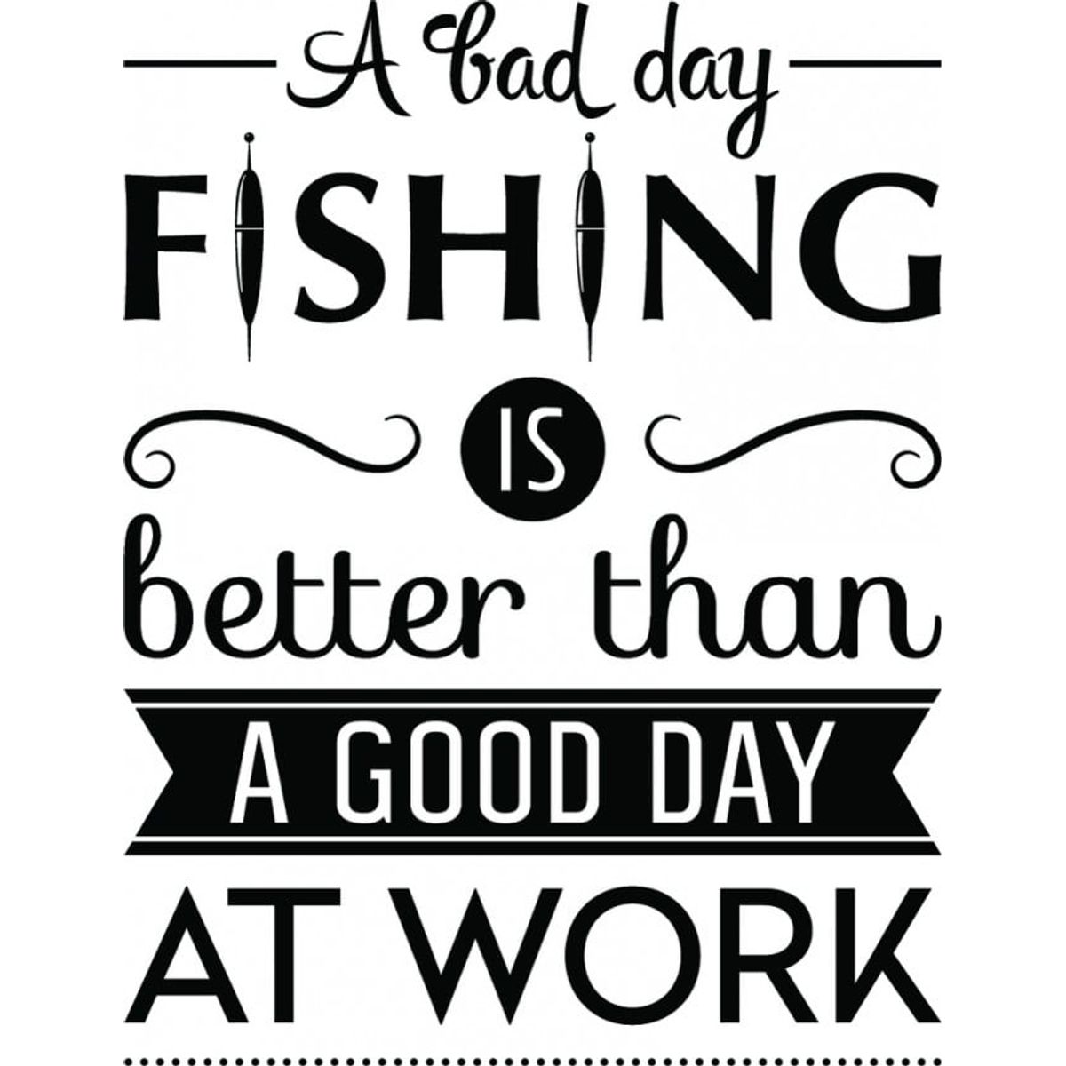 Decomural A Bad Day Fishing Fisherman WS-46151, marca GENERICO - Foto Principal