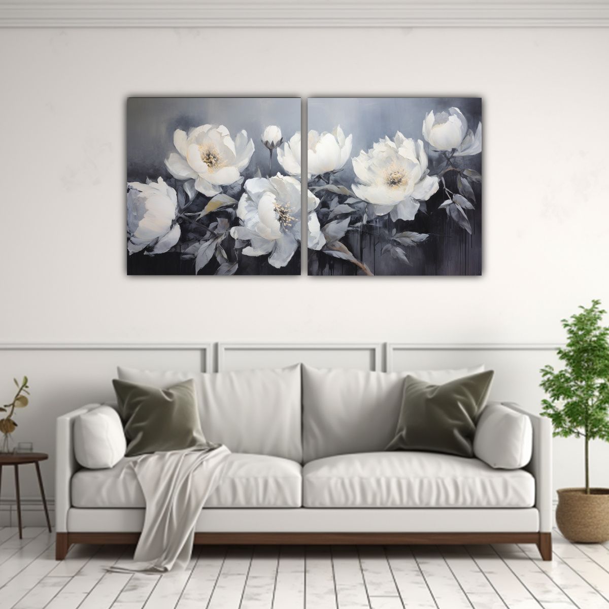 GENERICO - Cuadro Impreso Armonía De Colores Peonías 120x60 Cm