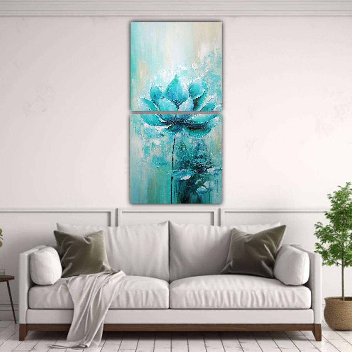 GENERICO - Pintura En Bastidor Moderna Belleza Natural Con 70x140 Cm