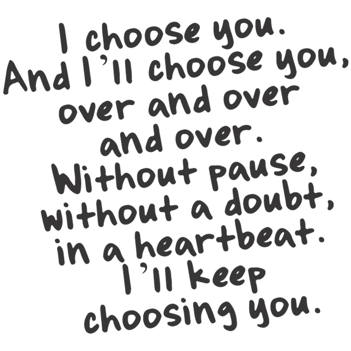 GENERICO - Decomural I Choose You Love WS-35751