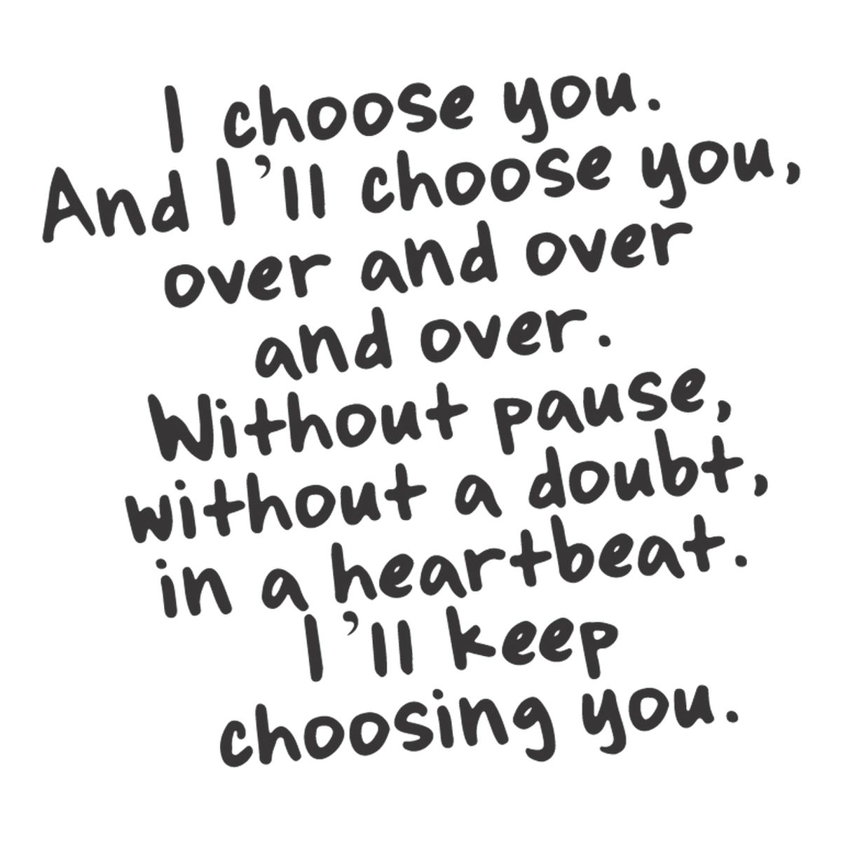 GENERICO - Decomural I Choose You Love WS-35751