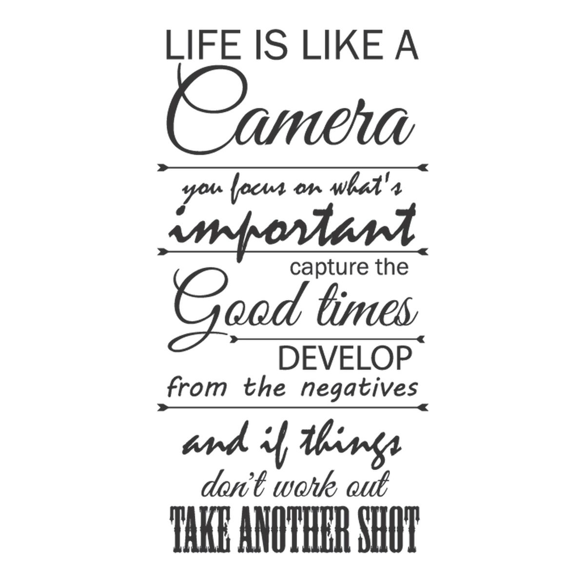 GENERICO - Decomural Life Is Like A Camera WS-35755