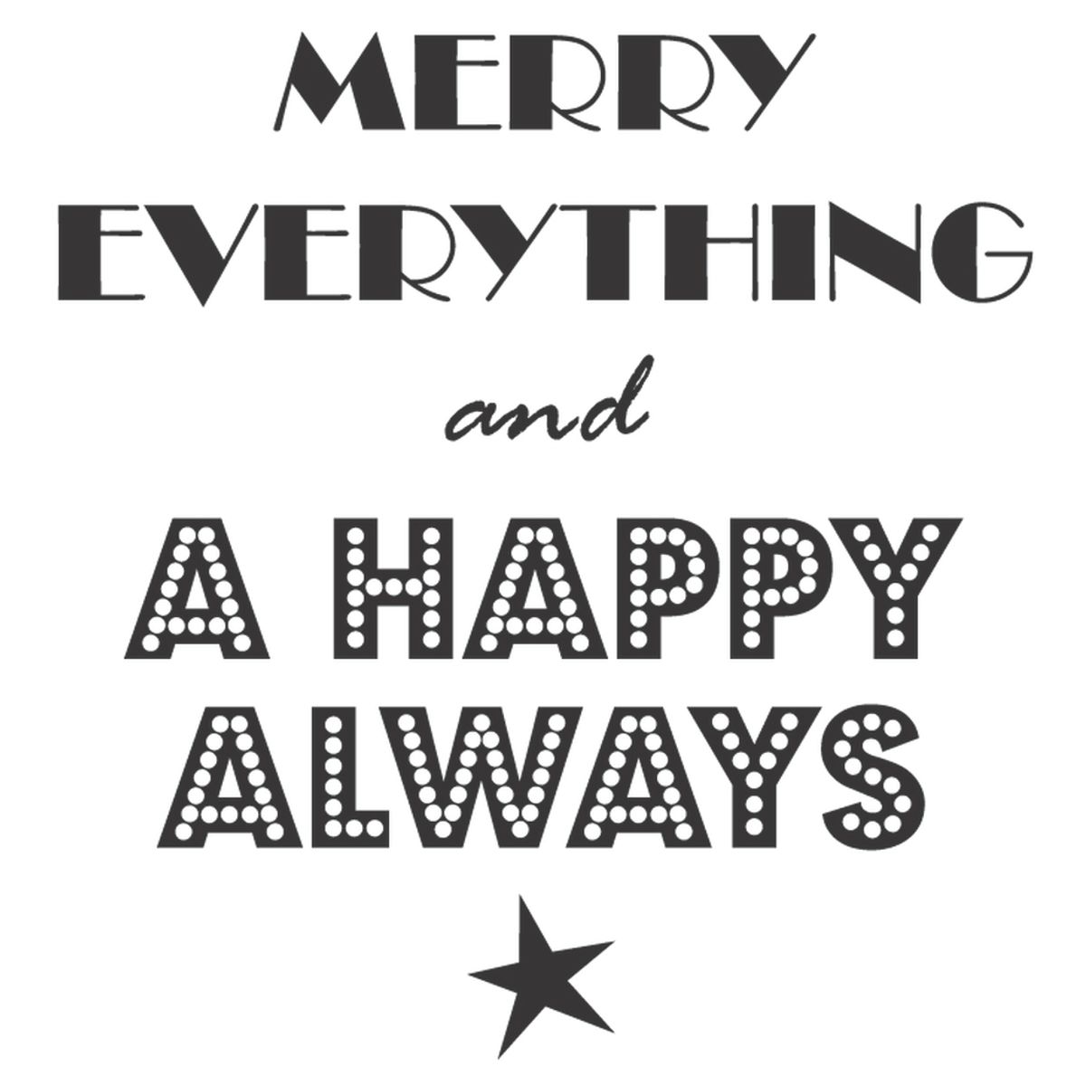 GENERICO - Decomural Merry Everything Happy Always WS-35756