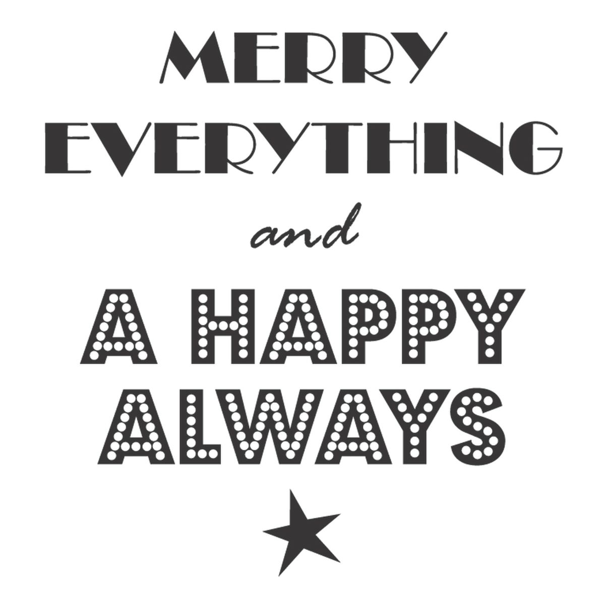 GENERICO - Decomural Merry Everything Happy Always WS-35756
