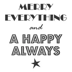 GENERICO - Decomural Merry Everything Happy Always WS-35756