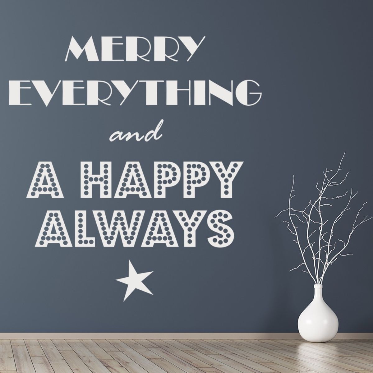 GENERICO - Decomural Merry Everything Happy Always WS-35756