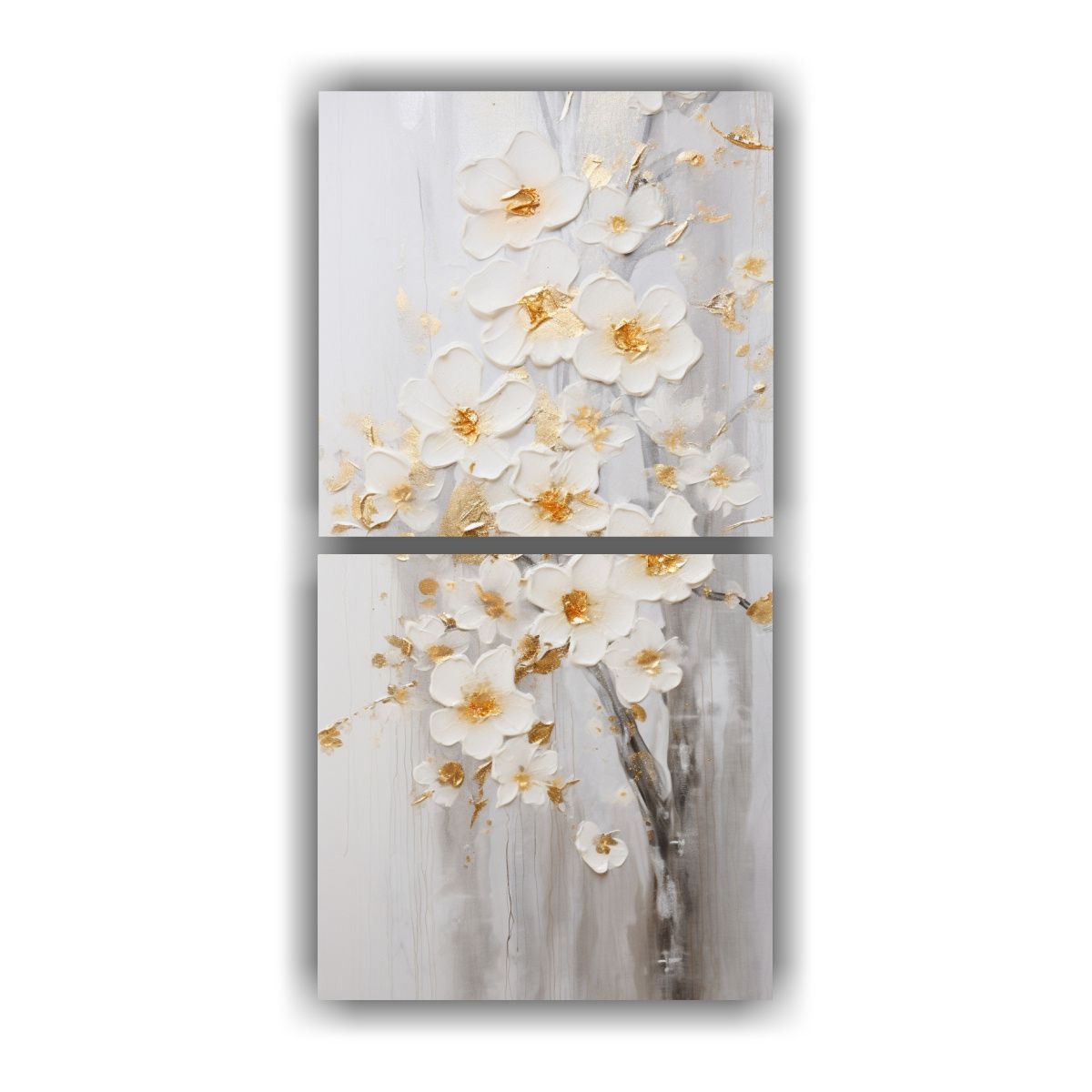 GENERICO - Set De 2 Artes Abstracción Creatividad Pintura 80x160 Cm