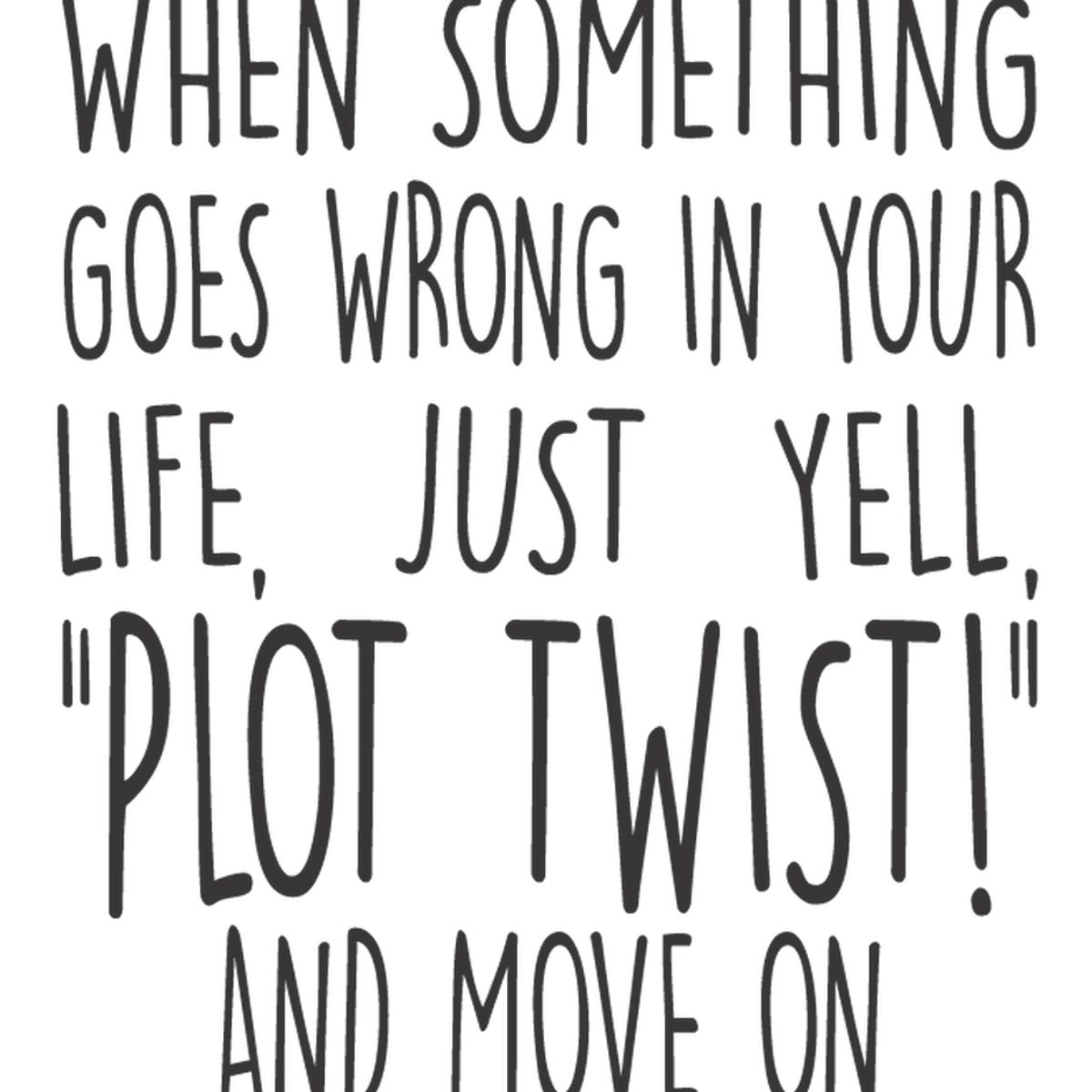 GENERICO - Decomural Plot Twist Inspirational WS-35758