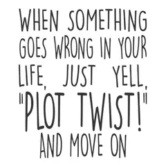 GENERICO - Decomural Plot Twist Inspirational WS-35758