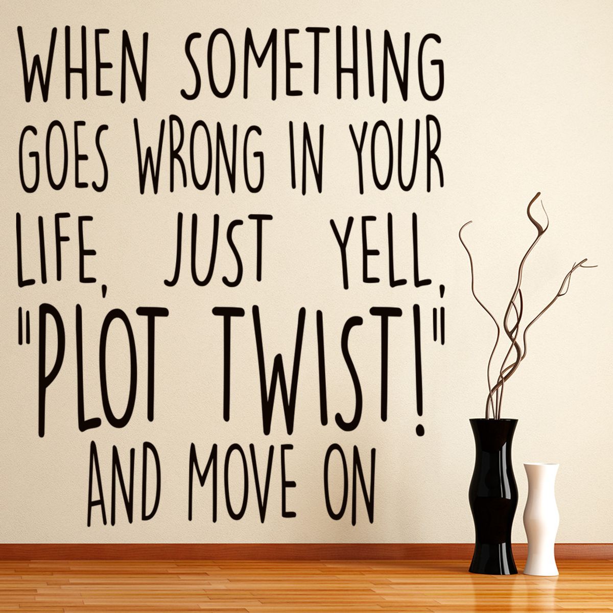 GENERICO - Decomural Plot Twist Inspirational WS-35758