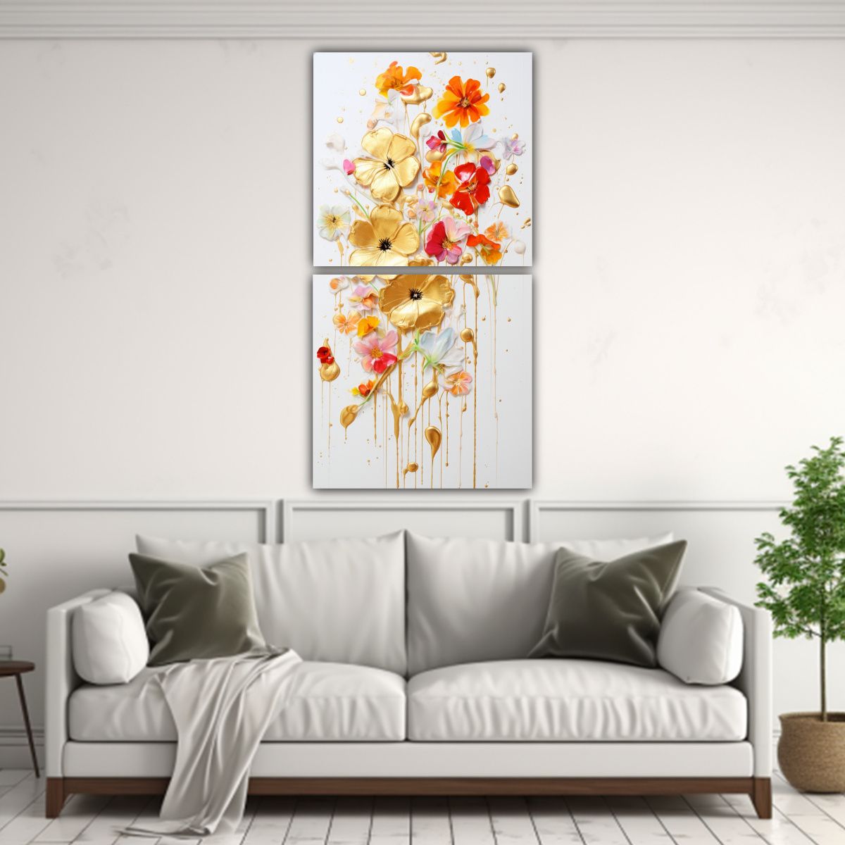 GENERICO - Pintura Acrílica En Blanco Inspiración 80x160 Cm