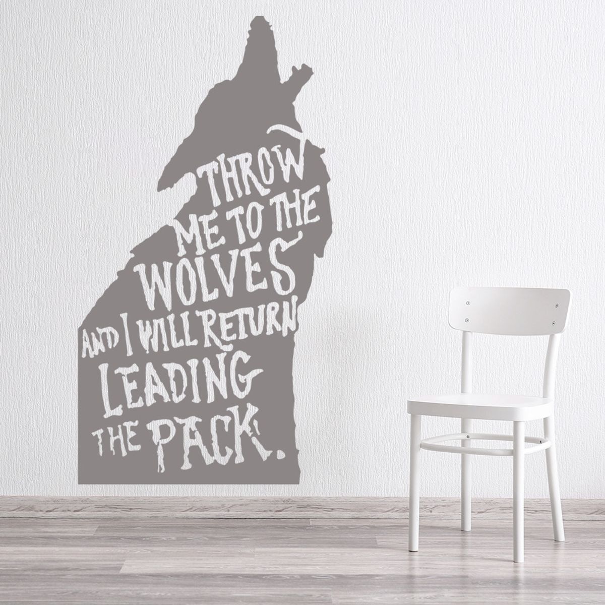 GENERICO - Decomural Throw Me To The Wolves Inspirational WS-35760