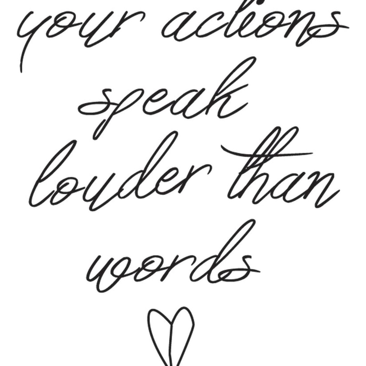 GENERICO - Decomural Actions Speak Louder Inspirational WS-35763