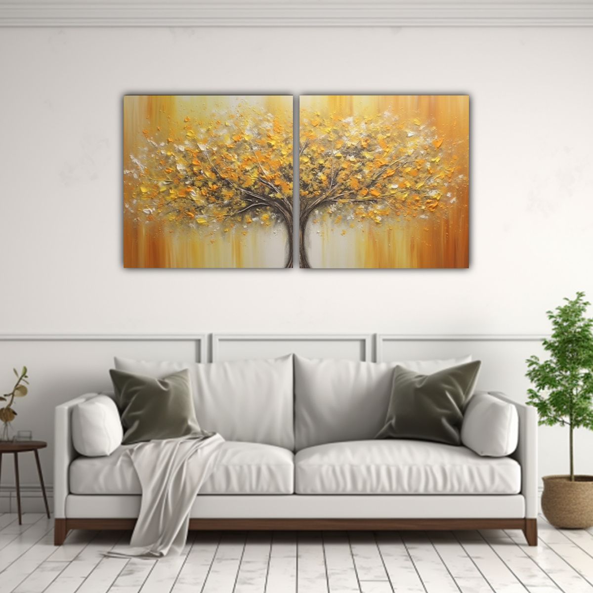 GENERICO - Pinturas Decorativas De Tela Con Textura 120x60 Cm