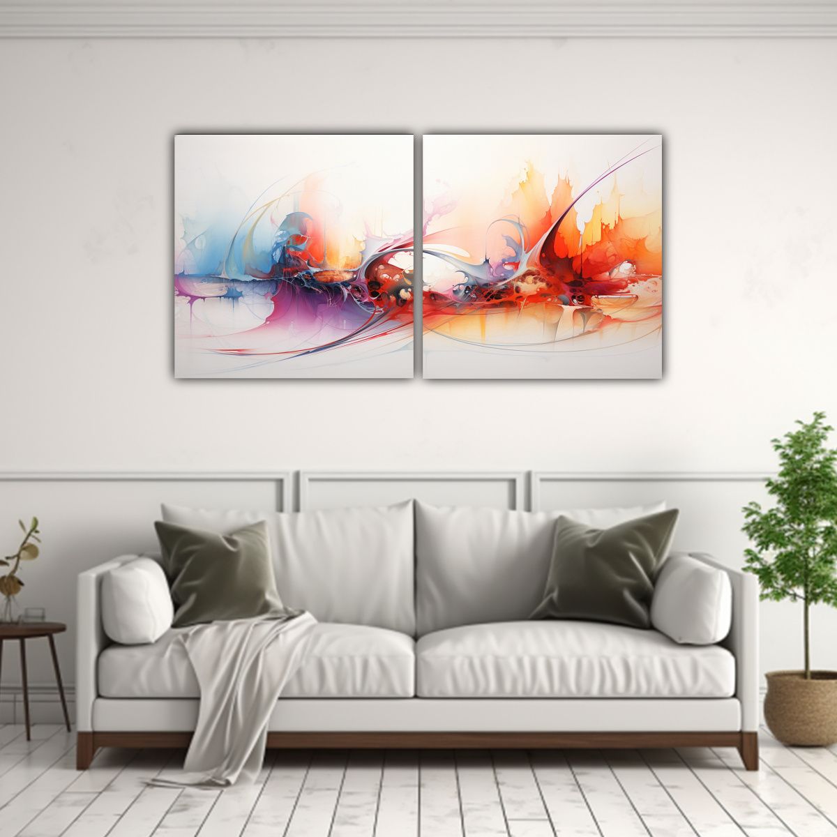 GENERICO - Pinturas De Arte Abstracto Minimalista Para 140x70 Cm