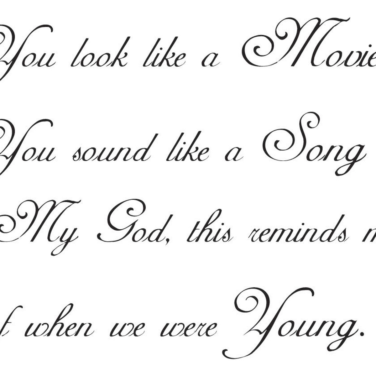 GENERICO - Decomural When We Were Young Adele 25 Song Lyrics WS-40783