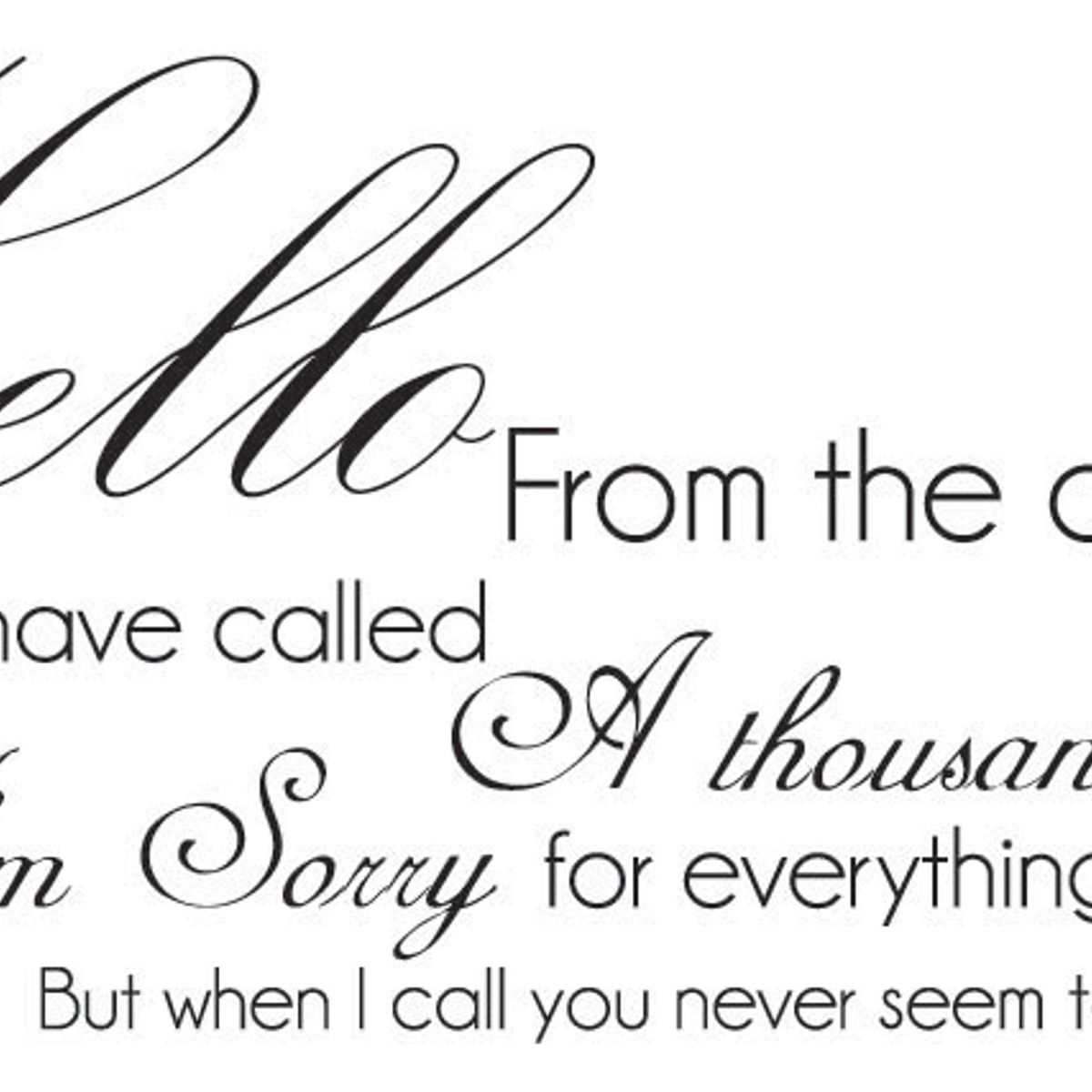 GENERICO - Decomural Hello From The Other Side Adele 25 WS-40787