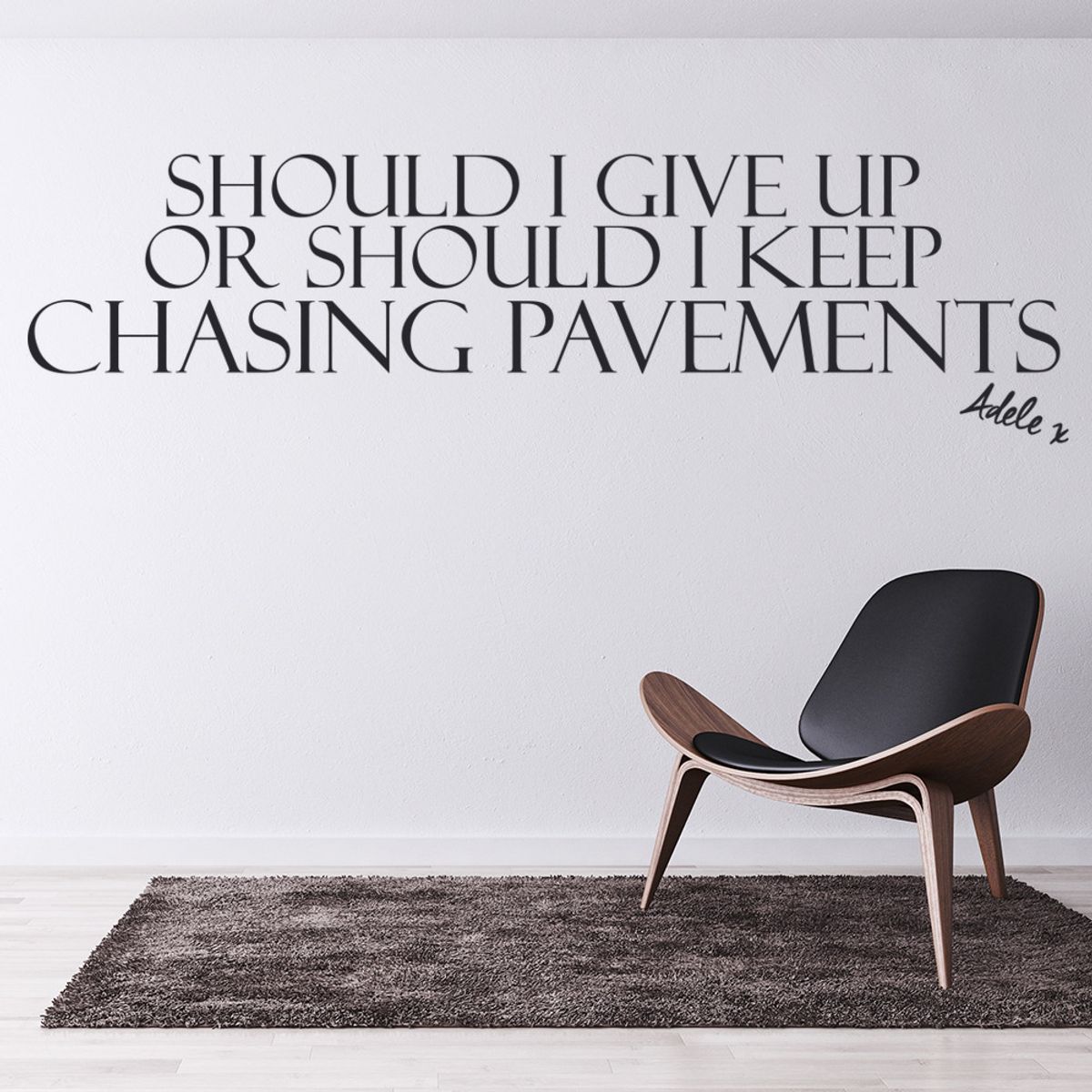 GENERICO - Decomural Chasing Pavements Adele Song Lyrics WS-40792