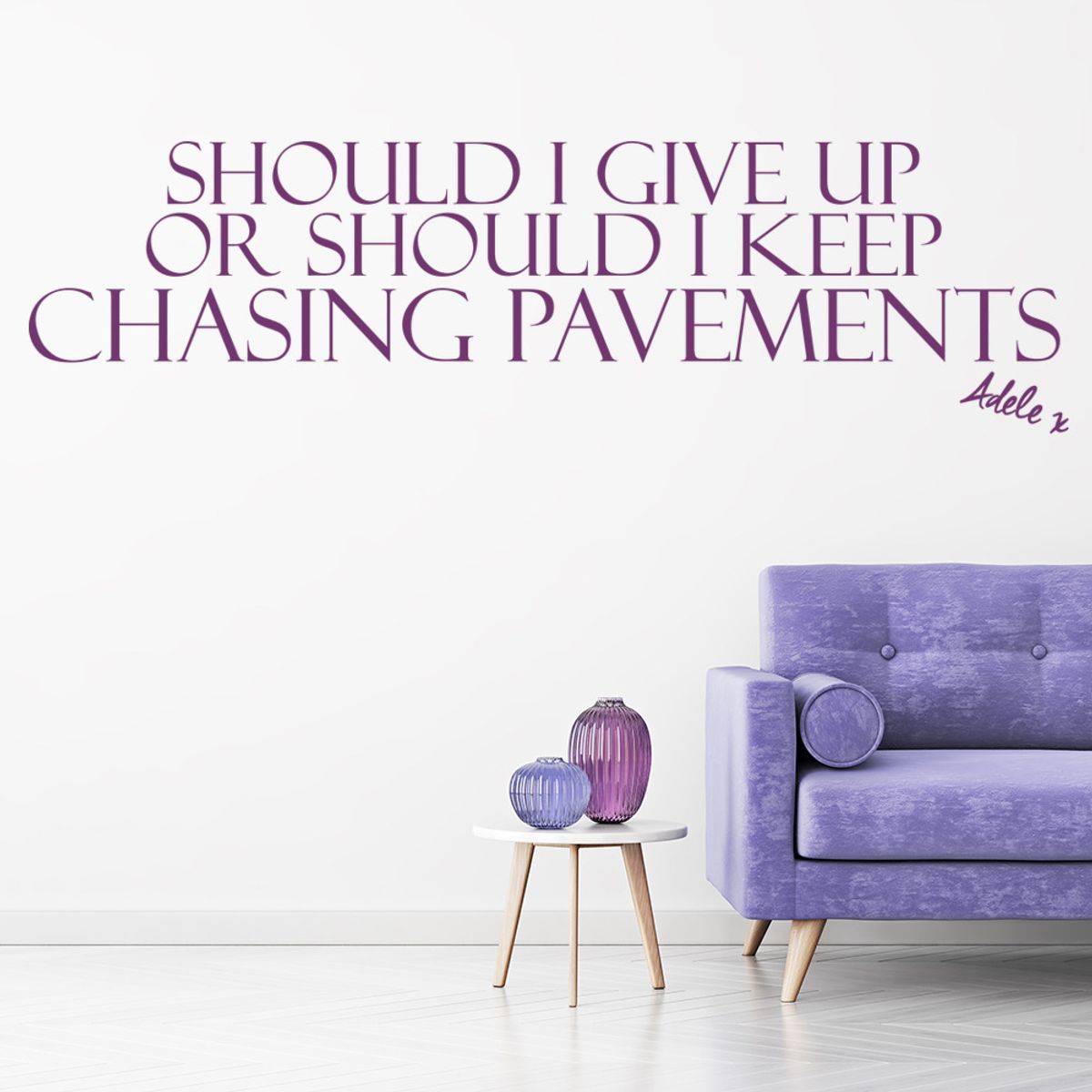 GENERICO - Decomural Chasing Pavements Adele Song Lyrics WS-40792