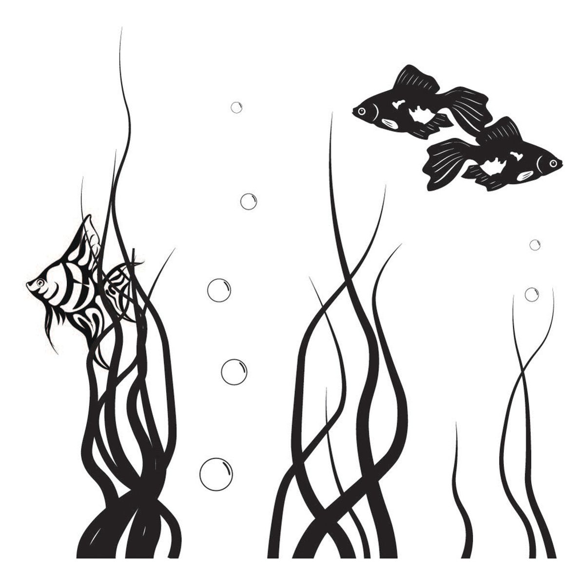 GENERICO - Decomural Tropical Fish Under The Sea Bathroom WS-40794