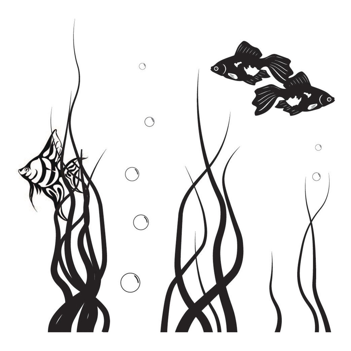 GENERICO - Decomural Tropical Fish Under The Sea Bathroom WS-40794