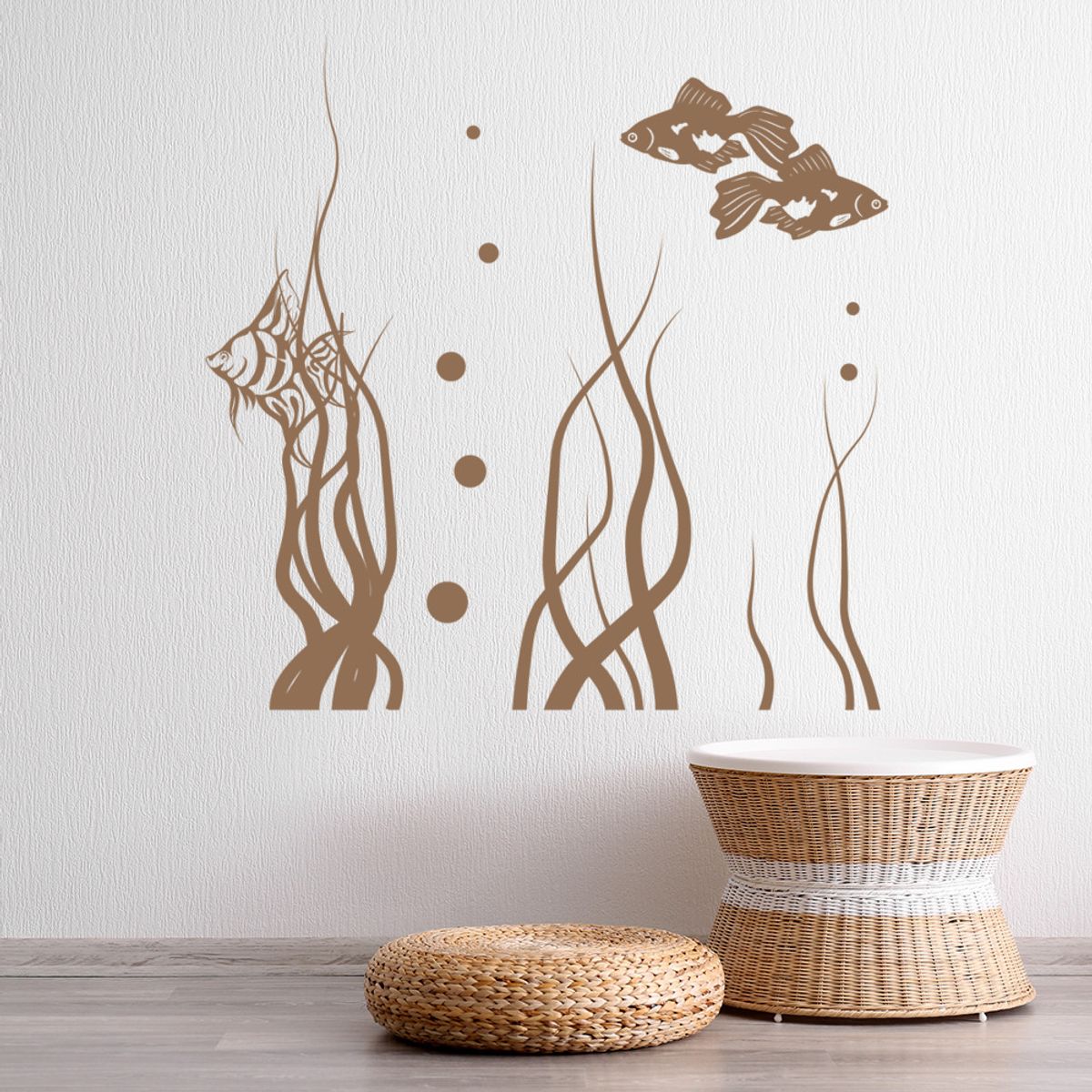 GENERICO - Decomural Tropical Fish Under The Sea Bathroom WS-40794