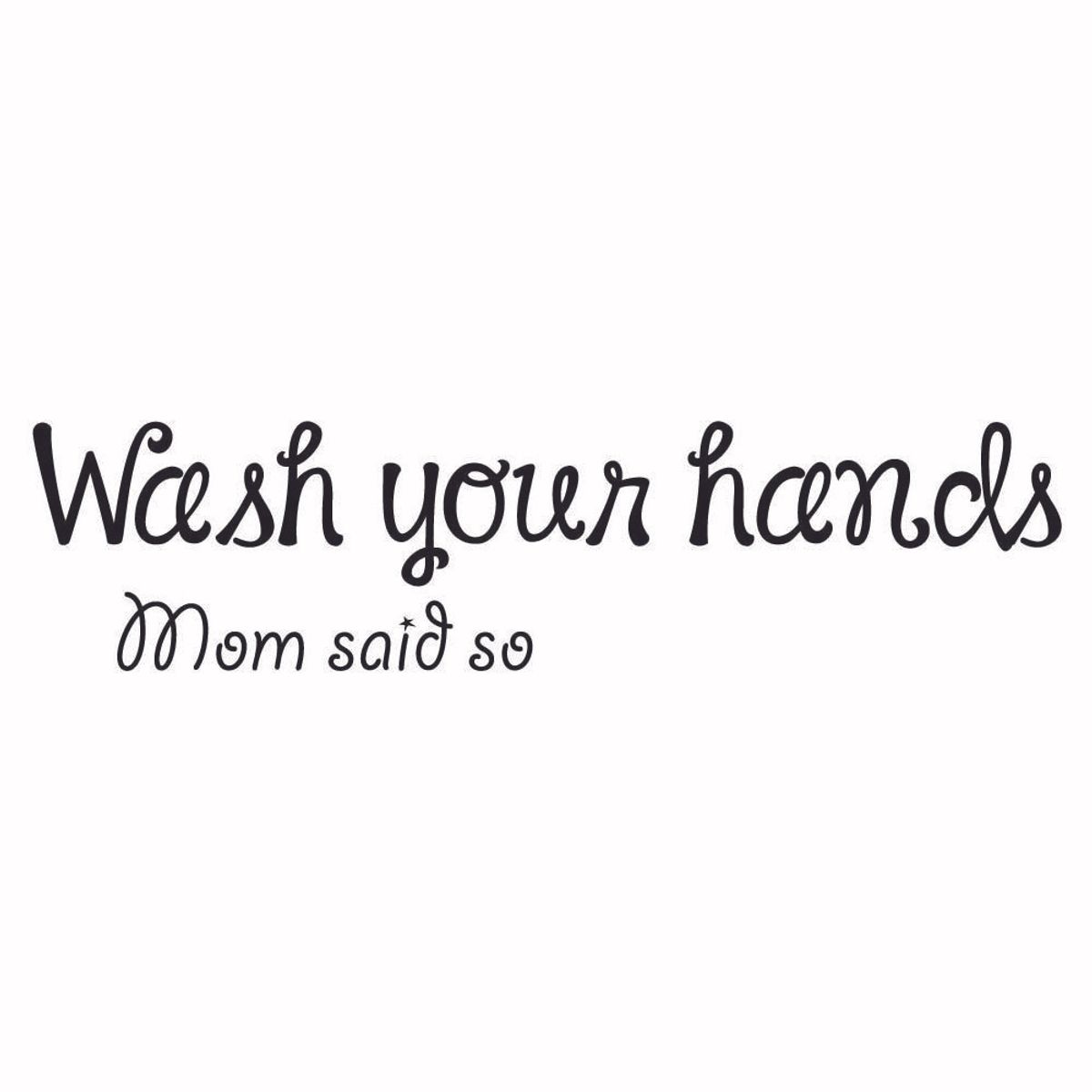 GENERICO - Decomural Wash Your Hands Bathroom WS-40795