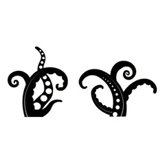 GENERICO - Decomural Octopus Tentacles Under The Sea Bathroom WS-40798