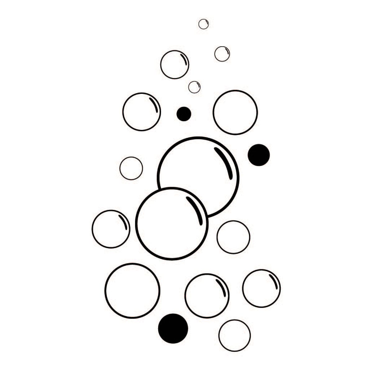 GENERICO - Decomural Bubbles Bathroom WS-40804