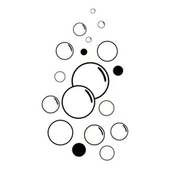 GENERICO - Decomural Bubbles Bathroom WS-40804