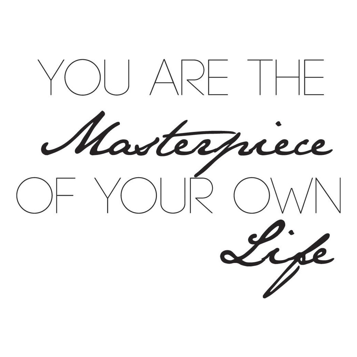 GENERICO - Decomural Masterpiece Of Your Own Life Home WS-40809