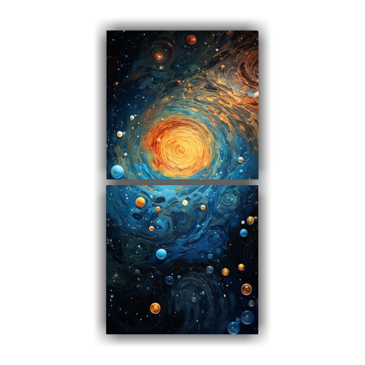 GENERICO - Pinturas Decorativas De Dos Lienzos De Tela Con 80x160 Cm
