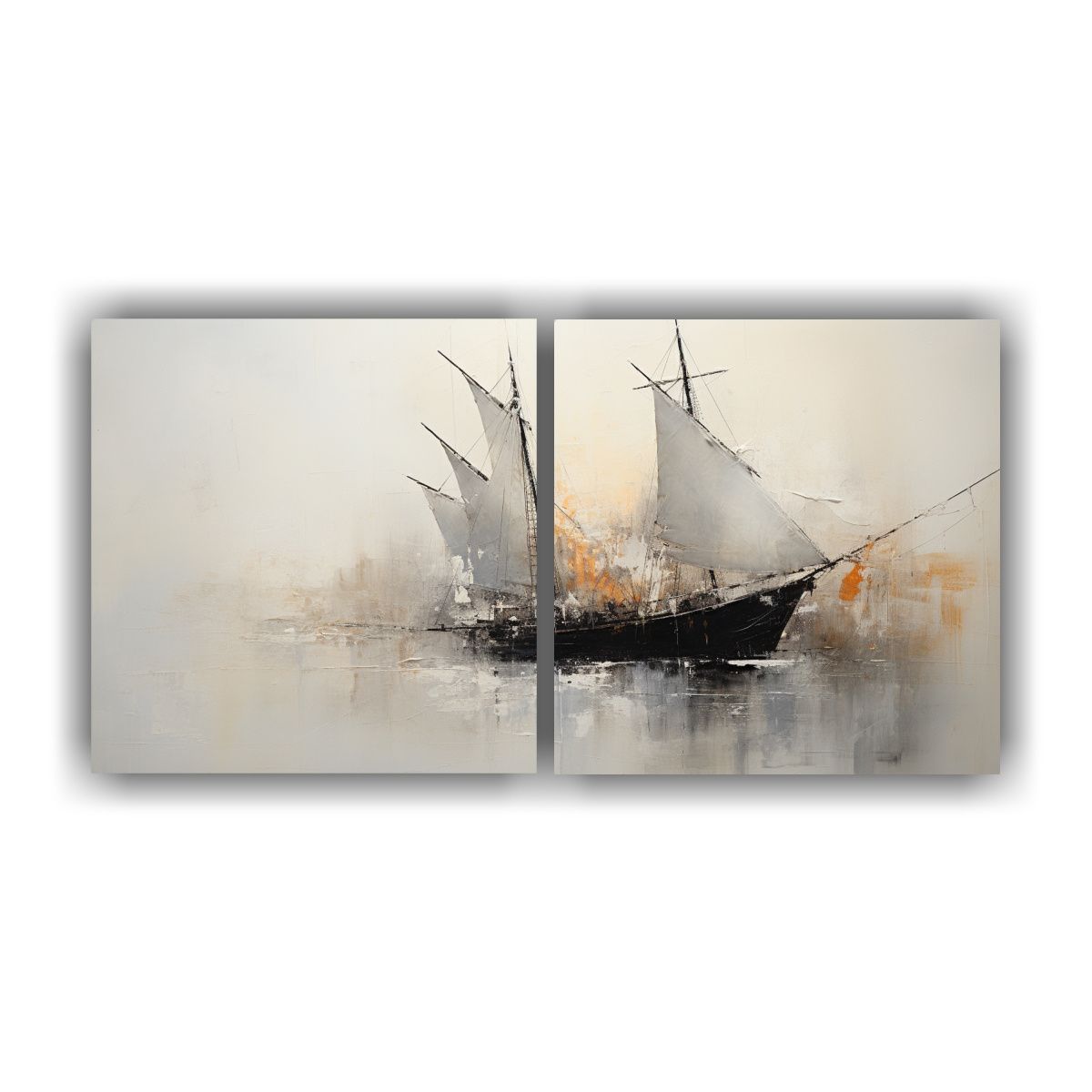 GENERICO - Díptico De Personalidad En Forma Pintura 140x70 Cm