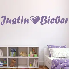 GENERICO - Decomural Justin Bieber Love Heart WS-40815