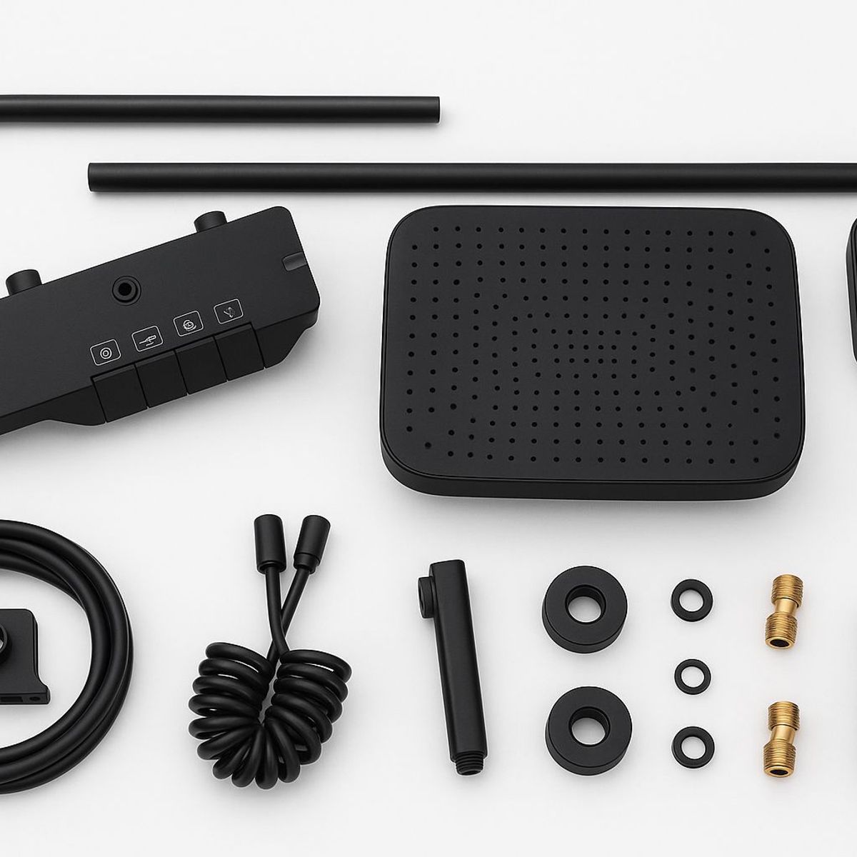 GENERICO - Ducha Columna Moderna 4 Funciones Llave Tipo Piano Express