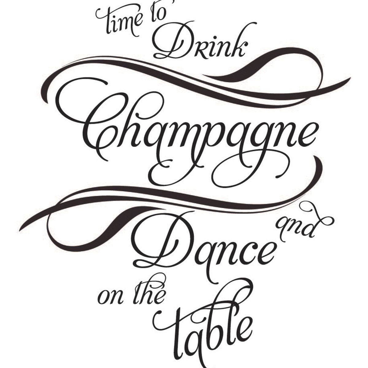 GENERICO - Decomural Drink Champagne Kitchen WS-40847