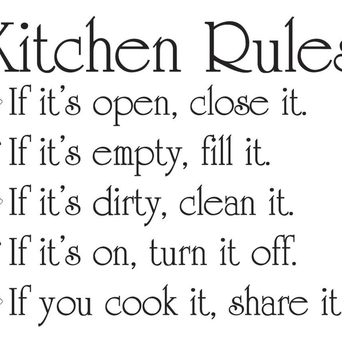 GENERICO - Decomural Kitchen Rules Kitchen WS-40851