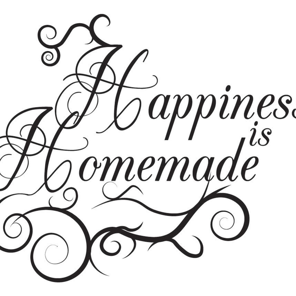 GENERICO - Decomural Happiness Is Homemade Kitchen WS-40858