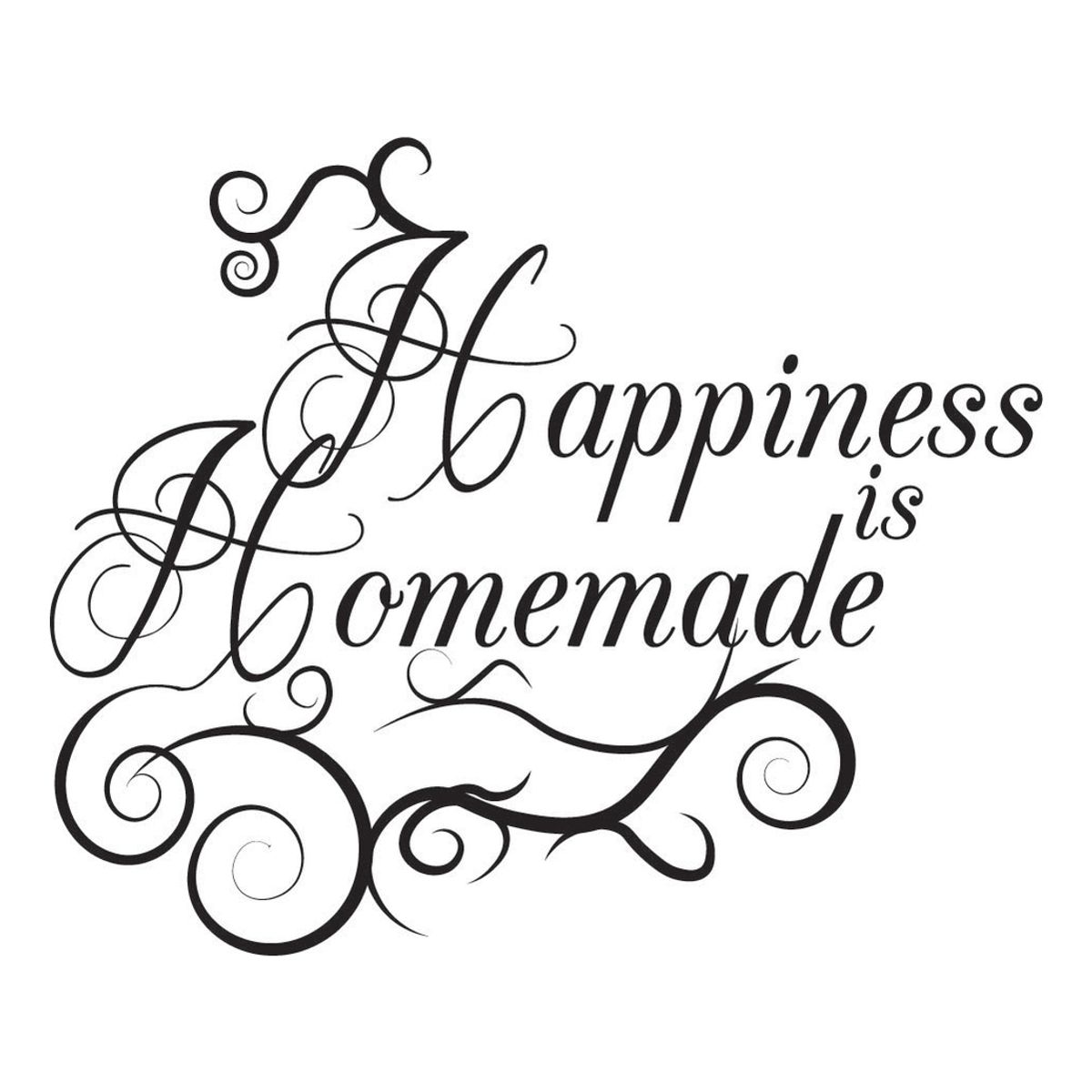 GENERICO - Decomural Happiness Is Homemade Kitchen WS-40858