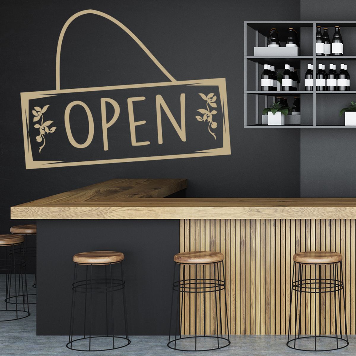 GENERICO - Decomural Open Kitchen Cafe WS-40860